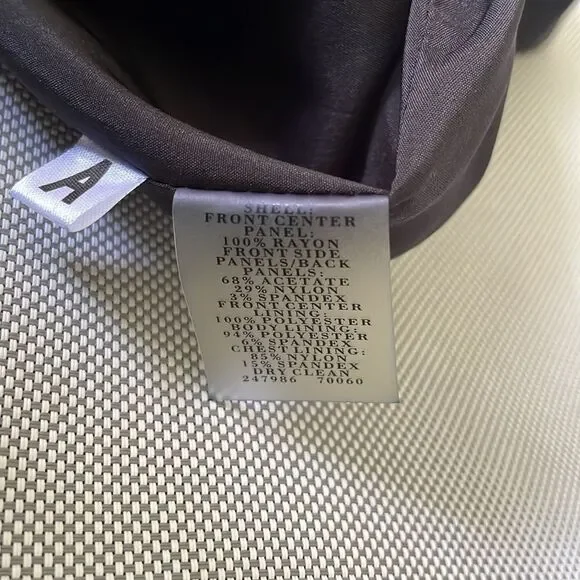 Ann Taylor NWT Grosgrain Satin Tuxedo Boning Panel Strapless Cocktail Dress Sz 4 - Picture 8 of 8